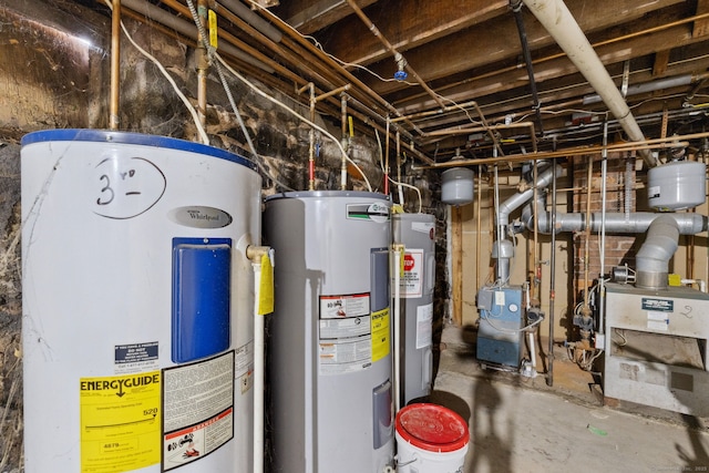 83 James St, New Haven, CT 06513 - utilities with electric water heater and a heating unit