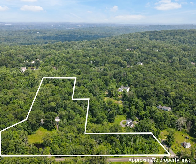 765 Kettletown Rd, Southbury, CT 06488 - aerial view of property and surrounding area featuring property boundaries highlighted