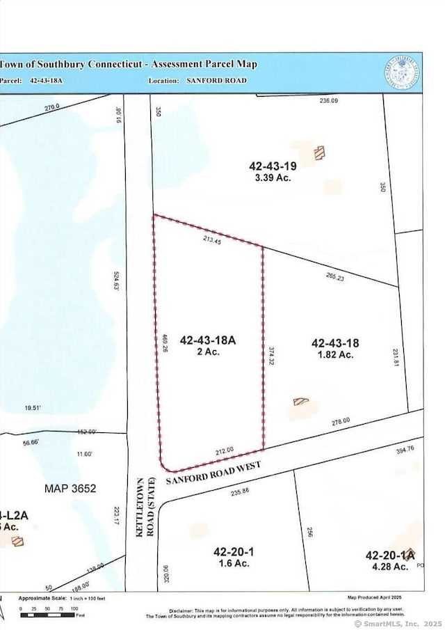 765 Kettletown Rd, Southbury, CT 06488 - map of parcels