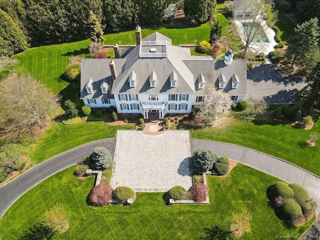 21 Queens Grant Dr, Fairfield, CT 06824 - view from above of property
