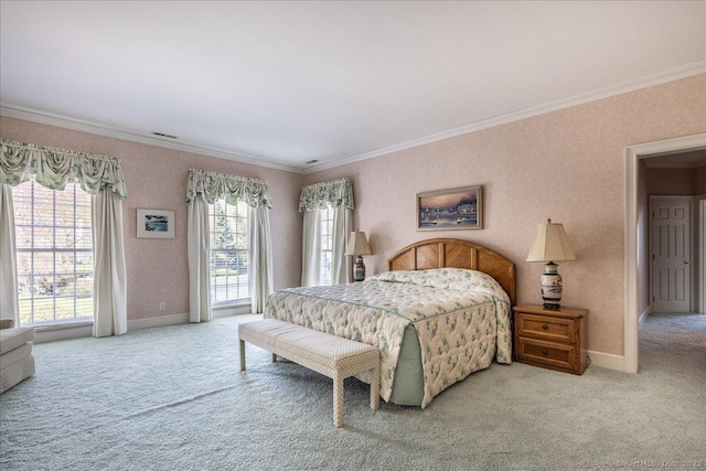 21 Queens Grant Dr, Fairfield, CT 06824 - carpeted bedroom featuring ornamental molding and baseboards