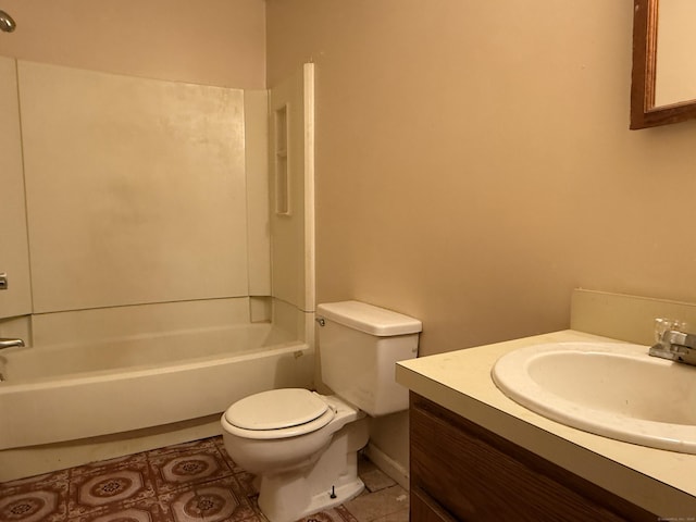 122 Clark St Unit B, Hartford, CT 06120 - bathroom featuring vanity, bathtub / shower combination, and tile patterned flooring