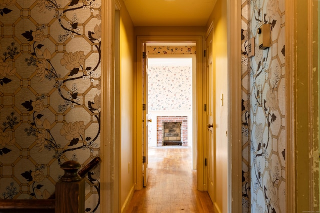 22 Trumbull Rd, Waterford, CT 06385 - hall featuring light wood finished floors and baseboards