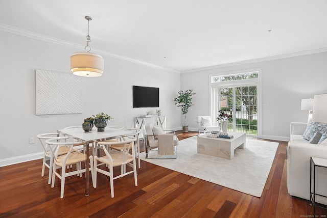 142 E Ave Unit A106, Norwalk, CT 06851 - living room featuring ornamental molding and wood finished floors