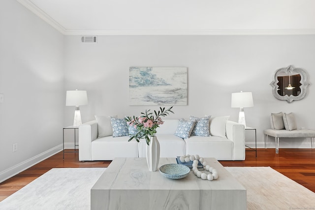 142 E Ave Unit A106, Norwalk, CT 06851 - living room featuring crown molding and wood finished floors