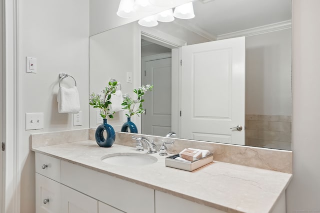 142 E Ave Unit A106, Norwalk, CT 06851 - bathroom with vanity and ornamental molding