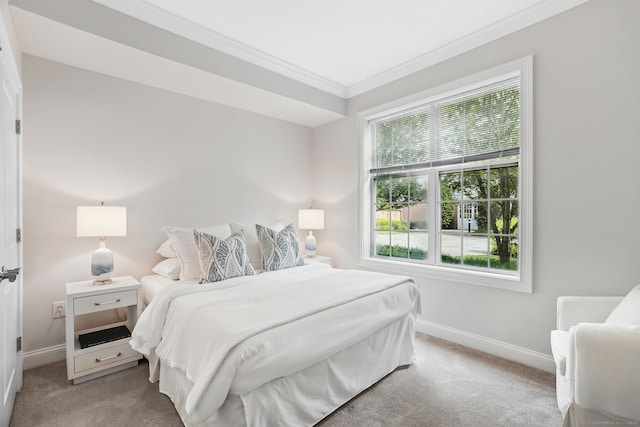 142 E Ave Unit A106, Norwalk, CT 06851 - bedroom featuring ornamental molding and carpet floors