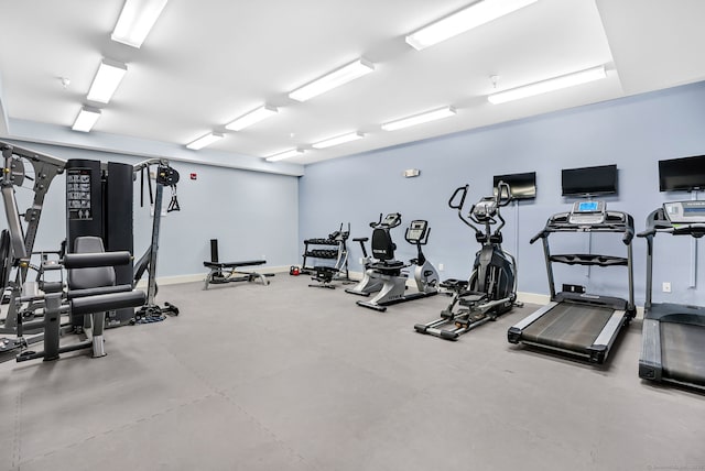 142 E Ave Unit A106, Norwalk, CT 06851 - exercise room with baseboards