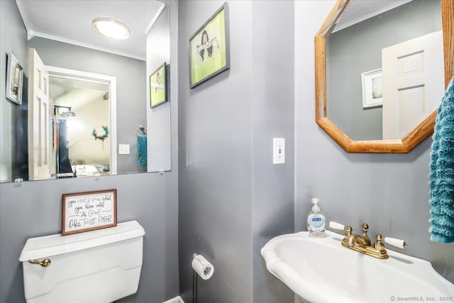 156 Killian Ave, Trumbull, CT 06611 - bathroom featuring a sink and ornamental molding