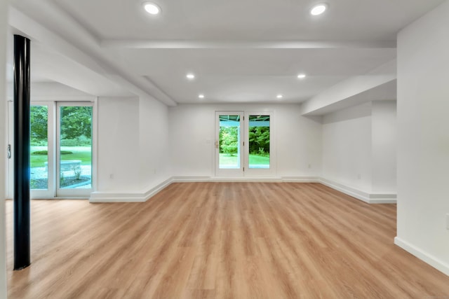 916 N Farms Rd, Wallingford, CT 06492 - unfurnished room with light wood finished floors and recessed lighting