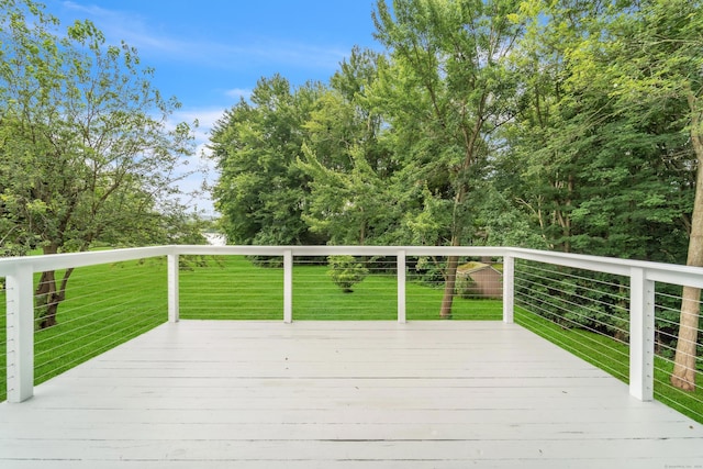 916 N Farms Rd, Wallingford, CT 06492 - wooden deck with a yard