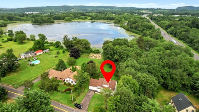 916 N Farms Rd, Wallingford, CT 06492 - aerial view of a nearby body of water and a heavily wooded area