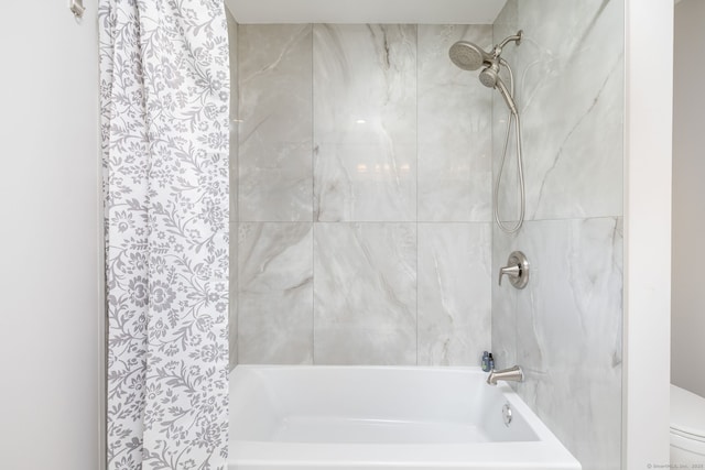 33 Terrace Rd, West Hartford, CT 06107 - full bath featuring shower / tub combo with curtain and toilet