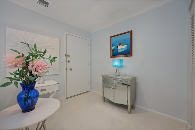 195 Southport Woods Dr Unit 195, Fairfield, CT 06890 - foyer entrance with carpet and crown molding