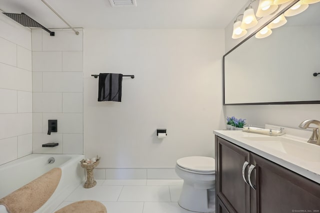 195 Southport Woods Dr Unit 195, Fairfield, CT 06890 - full bathroom with vanity, bathing tub / shower combination, and tile patterned floors