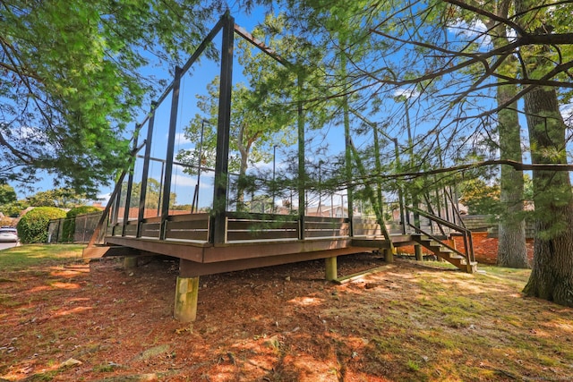 195 Southport Woods Dr Unit 195, Fairfield, CT 06890 - rear view of house featuring a deck and stairway