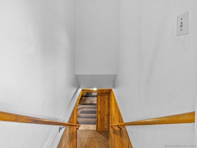 55 Oxbow Dr, Meriden, CT 06450 - stairs featuring carpet