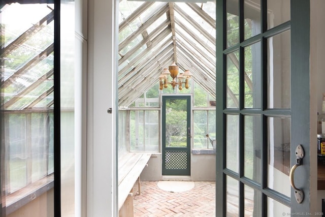 163 Dublin Rd, Canaan, CT 06031 - unfurnished sunroom with lofted ceiling