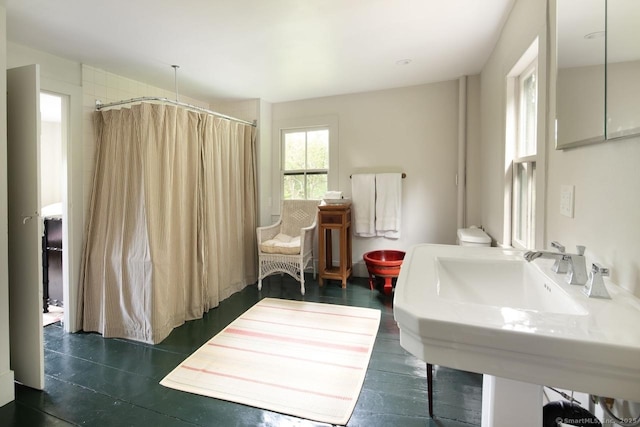 163 Dublin Rd, Canaan, CT 06031 - full bathroom with a shower with shower curtain and a sink