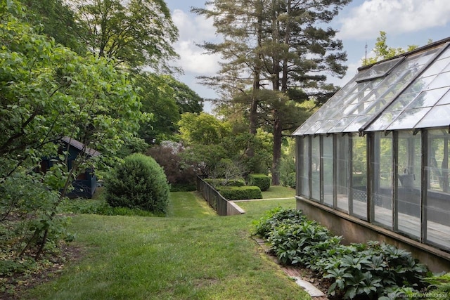 163 Dublin Rd, Canaan, CT 06031 - view of grassy yard featuring an exterior structure and an outbuilding