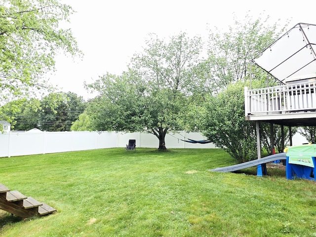 23 Teach St, Enfield, CT 06082 - view of yard with a wooden deck