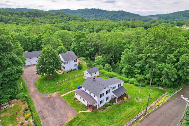136 Reynolds Bridge Rd, Thomaston, CT 06787 - aerial view of property and surrounding area with a heavily wooded area