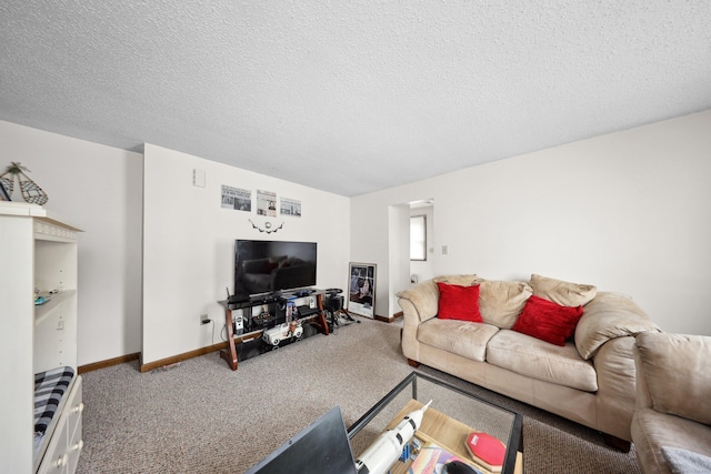 136 Reynolds Bridge Rd, Thomaston, CT 06787 - living area featuring carpet flooring and a textured ceiling