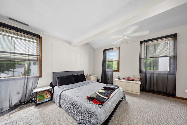 136 Reynolds Bridge Rd, Thomaston, CT 06787 - bedroom with lofted ceiling, light carpet, and ceiling fan
