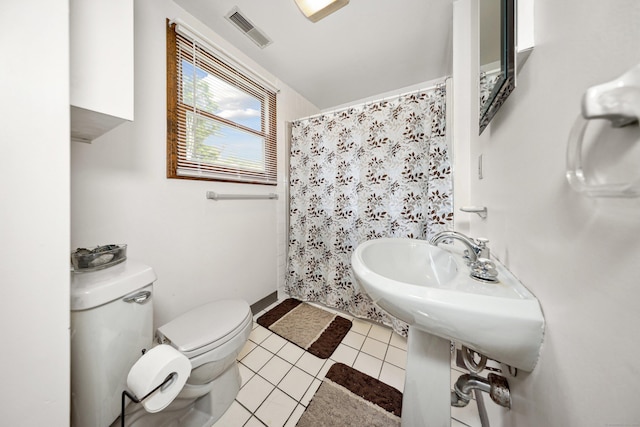 136 Reynolds Bridge Rd, Thomaston, CT 06787 - bathroom with tile patterned flooring and a shower with shower curtain