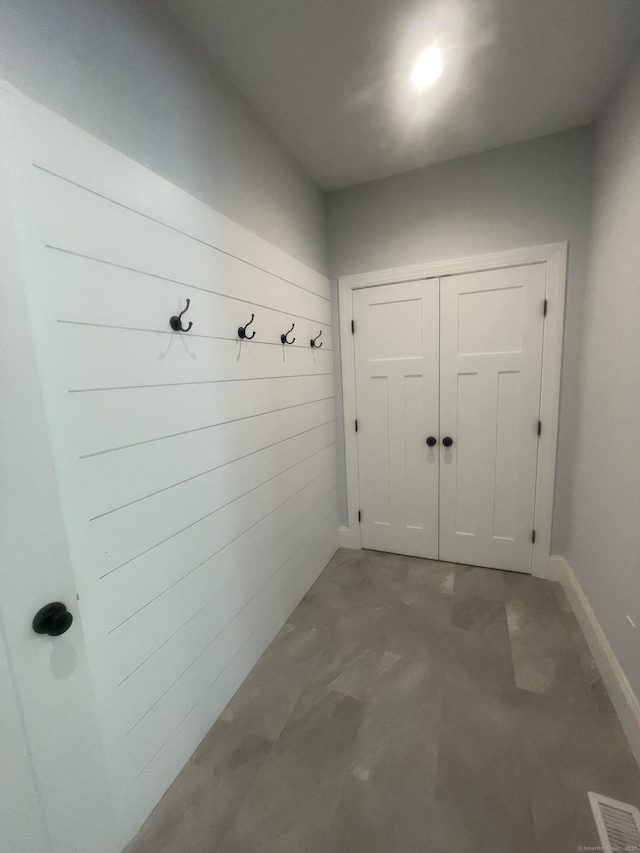 42 Long River Rd, Sherman, CT 06784 - mudroom featuring baseboards