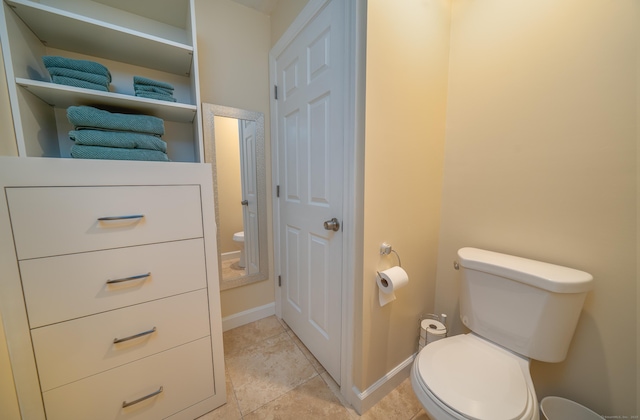 170 Turtle Bay Dr Unit 170, Branford, CT 06405 - bathroom with toilet and tile patterned flooring