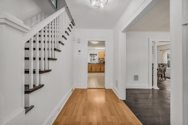 314 Judson Pl, Bridgeport, CT 06610 - corridor with wood finished floors