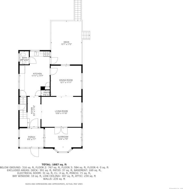 314 Judson Pl, Bridgeport, CT 06610 - view of floor plan / room layout