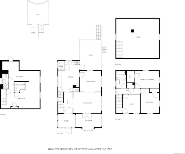 314 Judson Pl, Bridgeport, CT 06610 - view of floor plan / room layout