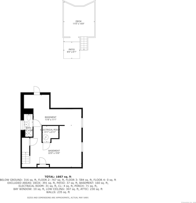 314 Judson Pl, Bridgeport, CT 06610 - view of property floor plan