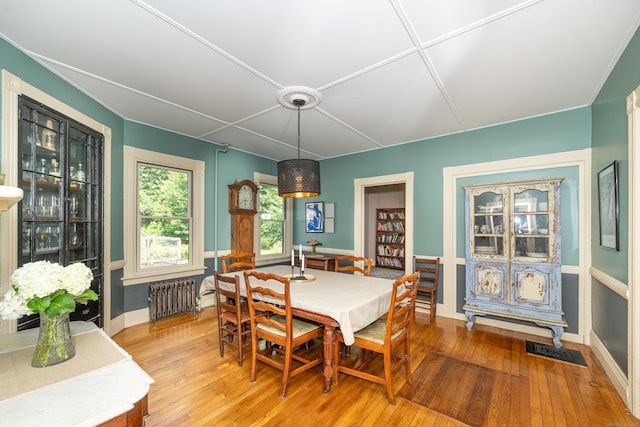 45 Harris Fuller Rd, Preston, CT 06365 - dining area featuring radiator and light wood finished floors