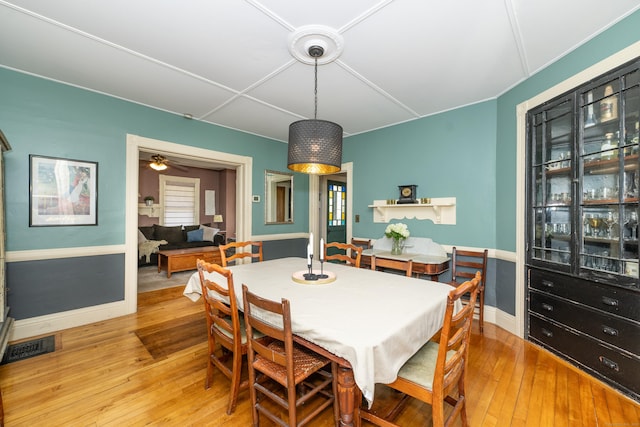 45 Harris Fuller Rd, Preston, CT 06365 - dining area featuring hardwood / wood-style floors and baseboards