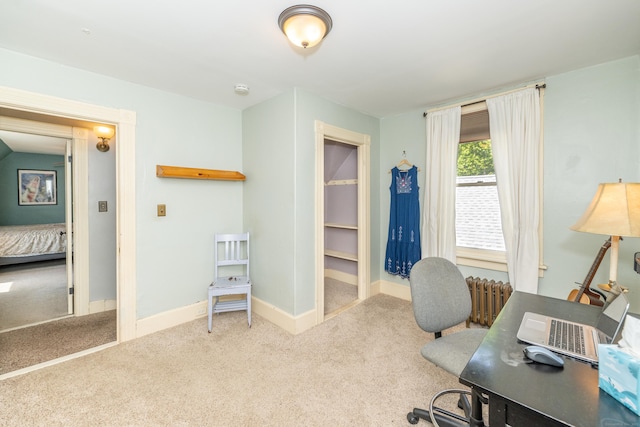 45 Harris Fuller Rd, Preston, CT 06365 - carpeted office with radiator and baseboards