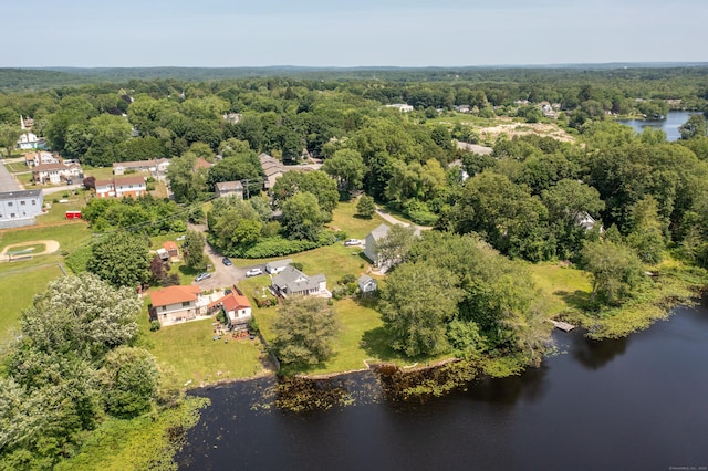 34 Park St, Griswold, CT 06351 - bird's eye view of a nearby body of water and a heavily wooded area