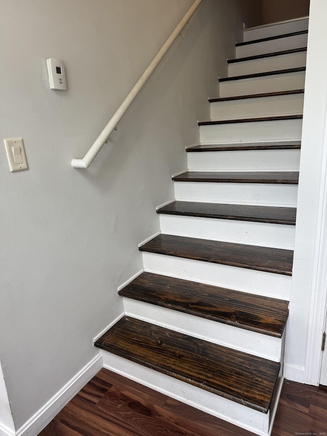 34 Park St, Griswold, CT 06351 - stairs featuring baseboards and wood finished floors