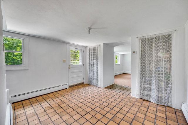 442 Merrow Rd, Tolland, CT 06084 - tiled empty room with a baseboard radiator and a baseboard heating unit