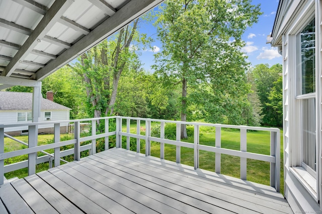 442 Merrow Rd, Tolland, CT 06084 - deck with a lawn