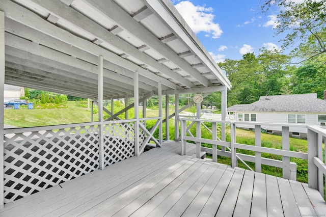 442 Merrow Rd, Tolland, CT 06084 - deck featuring a lawn