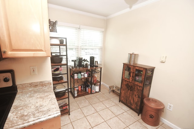 4 Whisconier Vlg Unit 4, Brookfield, CT 06804 - home office with ornamental molding and light tile patterned floors