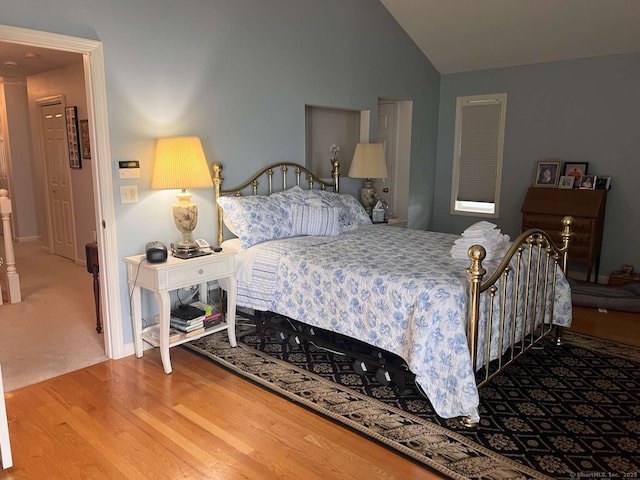 42 Bluff St, Westbrook, CT 06498 - bedroom featuring wood finished floors and lofted ceiling