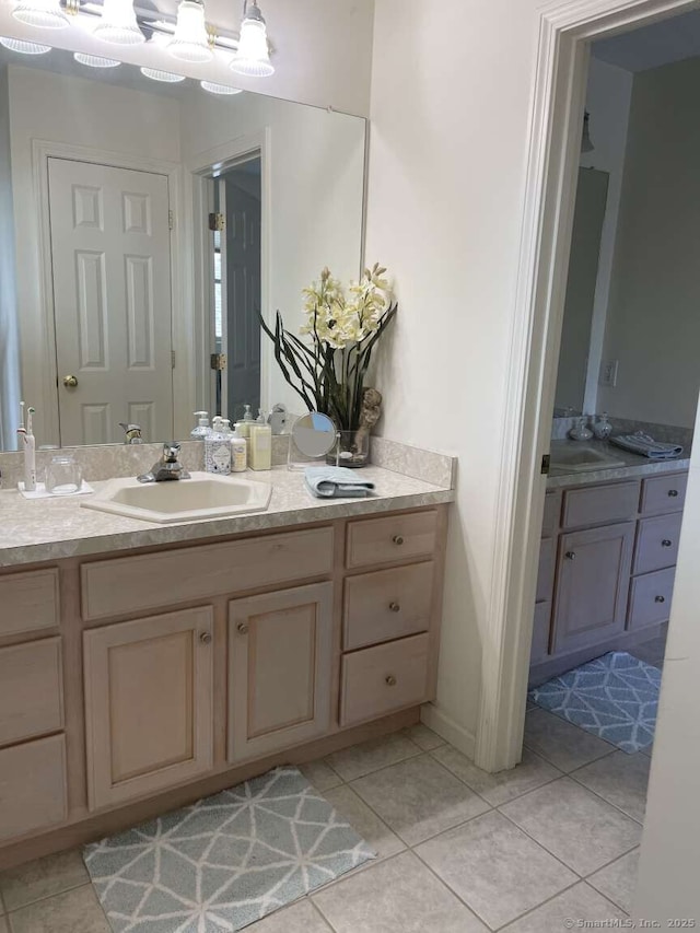 42 Bluff St, Westbrook, CT 06498 - bathroom with tile patterned floors and vanity