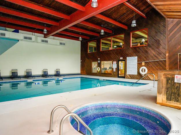 172 Old Farms Rd Unit 172, Torrington, CT 06790 - indoor pool featuring a hot tub