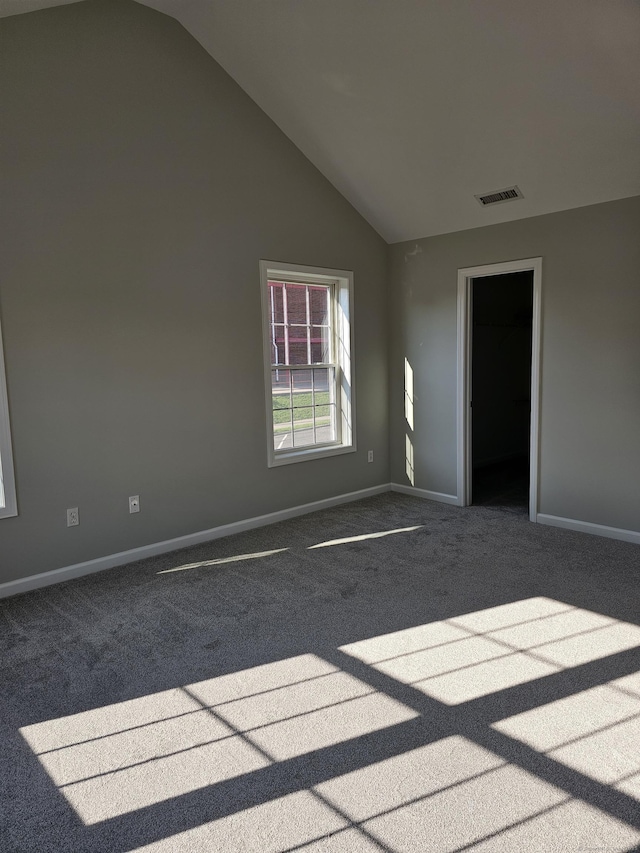 26 Roger Ave, Danbury, CT 06810 - spare room featuring lofted ceiling and carpet floors