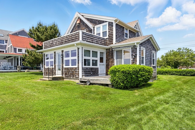 226 Old Kelsey Point Rd, Westbrook, CT 06498 - back of house featuring a lawn