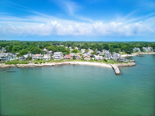 226 Old Kelsey Point Rd, Westbrook, CT 06498 - aerial perspective of suburban area featuring a large body of water